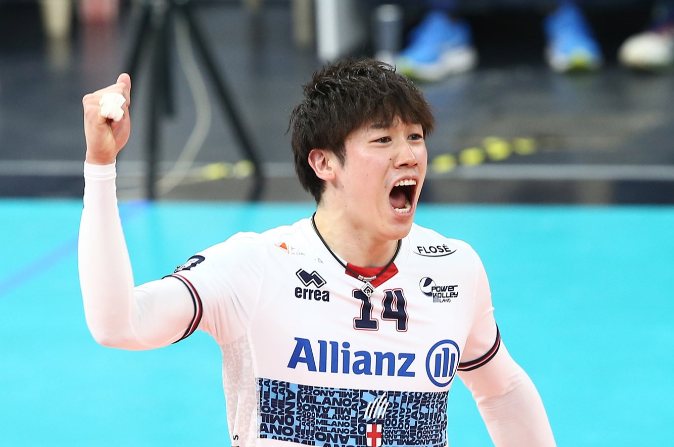 バレーボール パワーバレーミラノ 2022-23 14 石川祐希 試合用ジャージ バレーボール パワーバレーミラノ 2022-23 14 石川祐希 試合用ジャージ